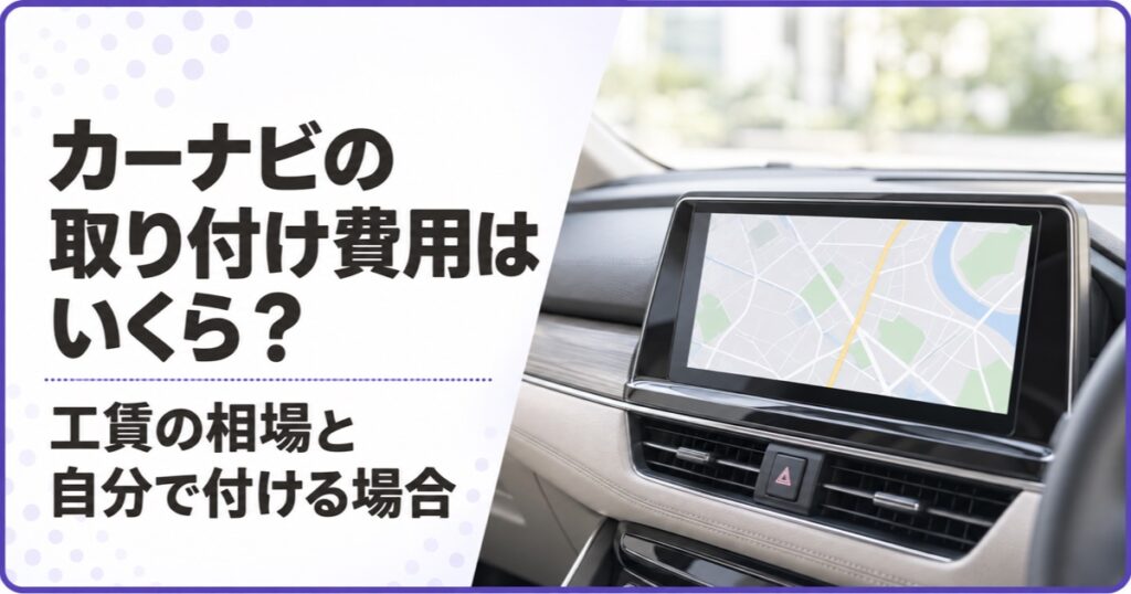 カーナビの取り付け費用はいくら？工賃の相場と自分で付ける場合